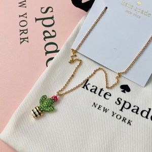 Kate Spade studded Bloom Cactus Necklace